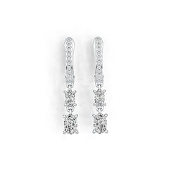 Sterling Silver Semi Mount Earrings Setting Oval OV 6X4mm OV 5X3mm DHJ