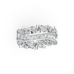 Sterling Silver Semi Mount Ring Setting Marquise MQ 6X3mm DHJ
