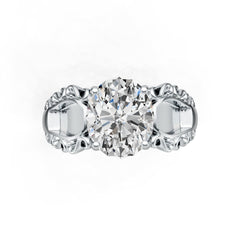 Sterling Silver Semi Mount Ring Setting Oval OV 11X9mm DHJ