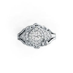 Sterling Silver Semi Mount Ring Setting Round RD 5x5mm DHJ