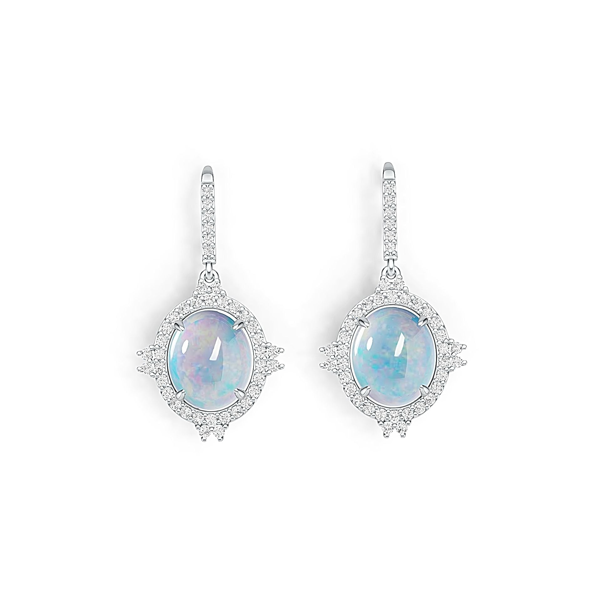 Sterling Silver Semi Mount Earrings Setting Oval OV 12X10mm DHJ