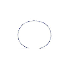 Sterling Silver Tennis Necklace Setting Round RD 7x7mm 16" to 30"