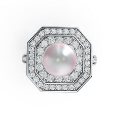 Sterling Silver Semi Mount Ring Setting Round RD 8.5mm DHJ