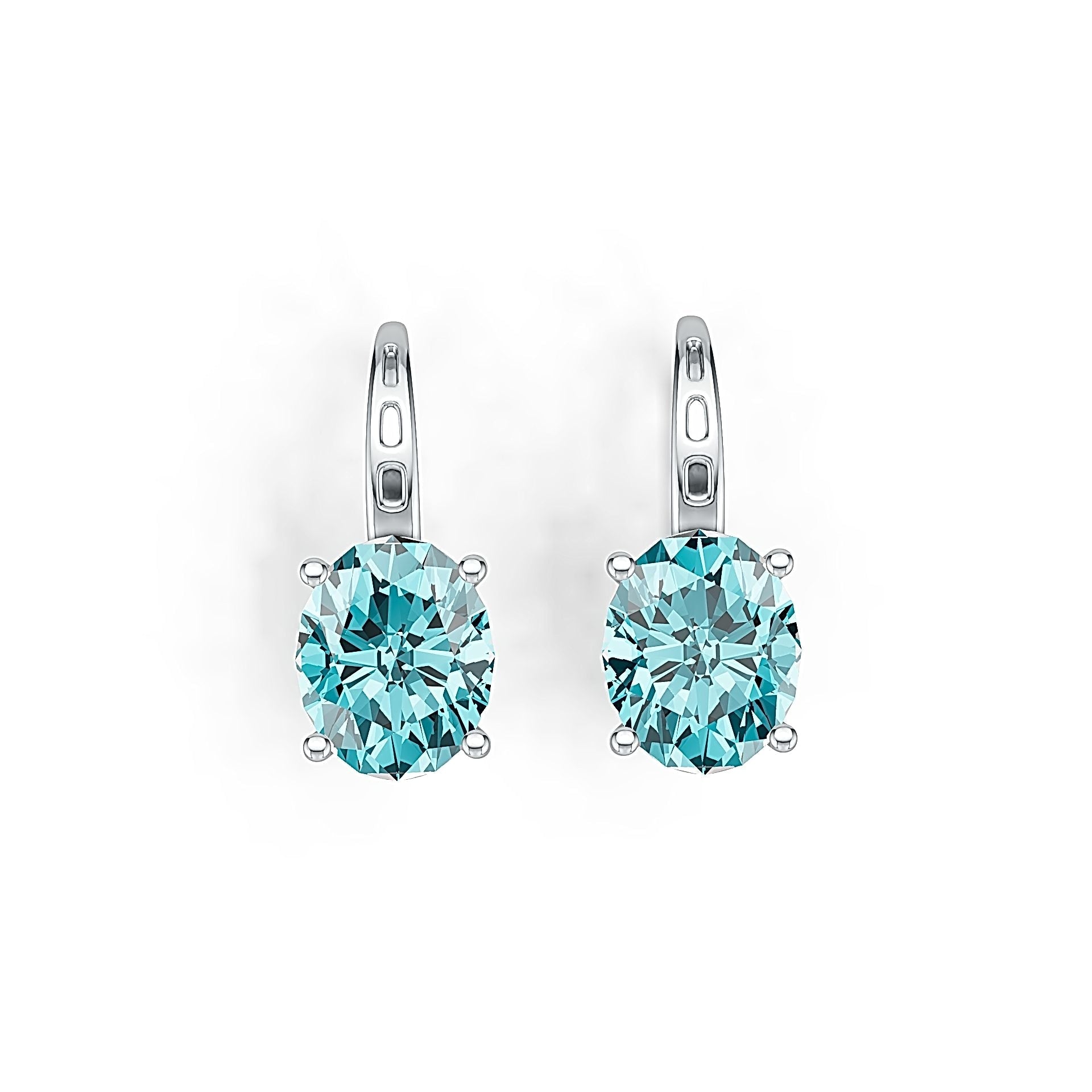 Sterling Silver Semi Mount Earrings Setting Oval OV 10X8mm DHJ