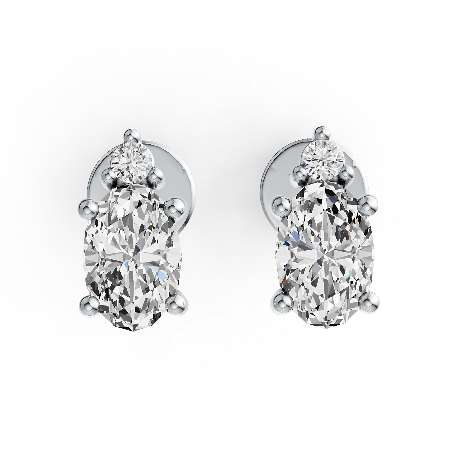 Sterling Silver Semi Mount Earrings Setting Oval OV 6x4mm Syzjewelry