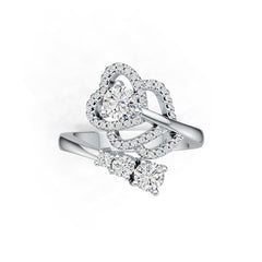 Sterling Silver Semi Mount Ring Setting Round RD 4.5mm DHJ