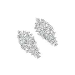 Sterling Silver Semi Mount Earrings Setting Pear PE 5X3mm MQ 5X2mm DHJ