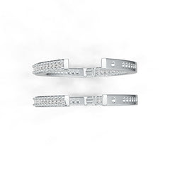 Sterling Silver Semi Mount Earrings Setting Round RD 1.5mm DHJ