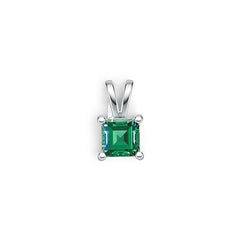 Sterling Silver Semi Mount Pendant Setting Princess SQ 5x5mm DHJ
