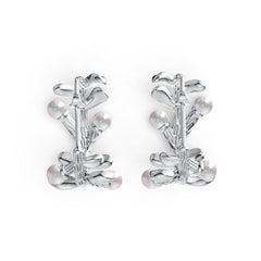 Sterling Silver Semi Mount Earrings Setting Round RD 3.5mm DHJ