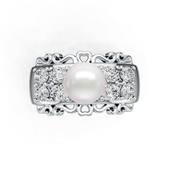 Sterling Silver Semi Mount Ring Setting Round RD 8x8mm DHJ