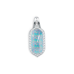 Sterling Silver Semi Mount Pendant Setting Oval OV 20X10mm Cabochon DHJ