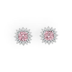 Sterling Silver Semi Mount Earrings Setting Cushion CU 6X6mm Stud Syzjewelry