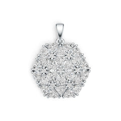 Sterling Silver Semi Mount Pendant Setting Trillion TR 4X4mm DHJ