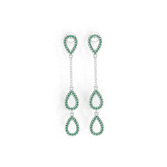 Sterling Silver Semi Mount Earrings Setting Round RD 1.1mm DHJ