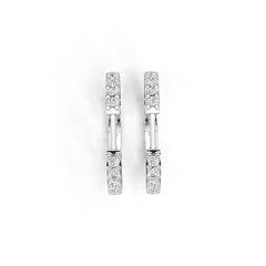 Sterling Silver Semi Mount Earrings Setting Round RD 2x2mm DHJ