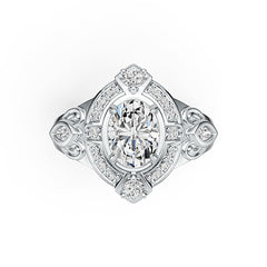 Sterling Silver Semi Mount Ring Setting Oval OV 8x6mm Syzjewelry
