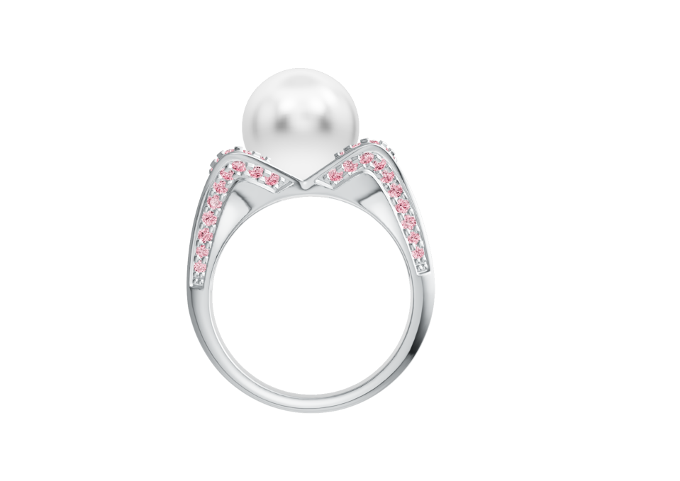 Sterling Silver Semi Mount Ring Setting Round RD 10x10mm DHJ