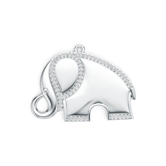 Sterling Silver Semi Mount Pendant Setting Round RD 1.0mm DHJ