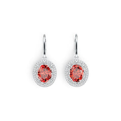 Sterling Silver Semi Mount Earrings Setting Oval OV 10X8mm MQ 4X2mm DHJ