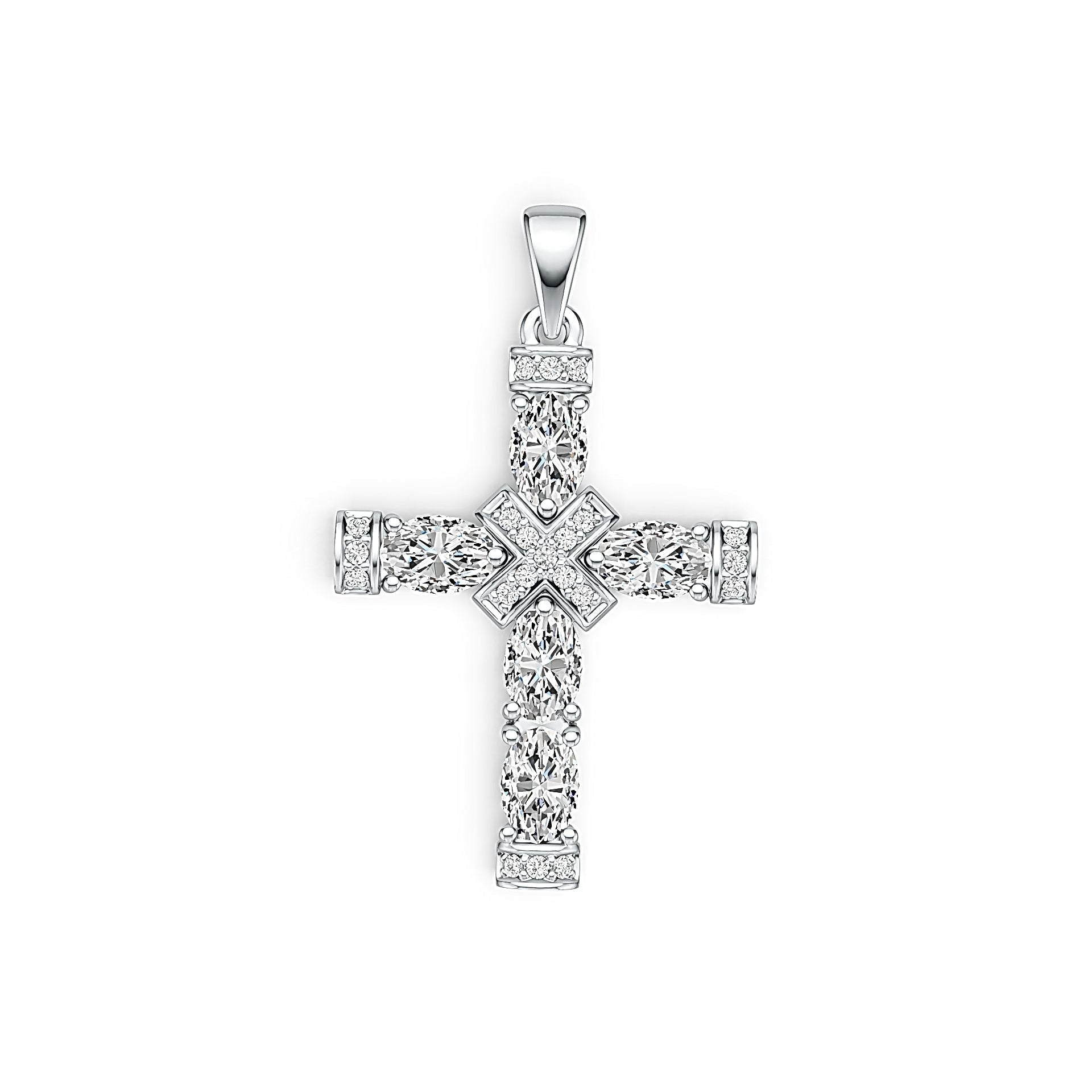 Sterling Silver Semi Mount Pendant Setting Oval OV 6X4mm DHJ