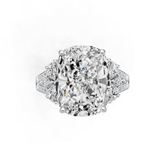 Sterling Silver Semi Mount Ring Setting CU 16X12mm White Topaz Syzjewelry