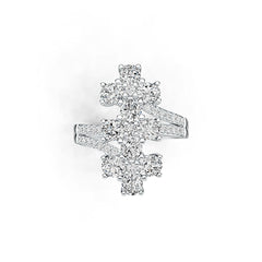 Sterling Silver Semi Mount Ring Setting Oval OV 5X4mm with White Topaz - Syzjewelry