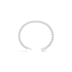 Sterling Silver Bracelet Semi Mount Setting Tennis Bracelet Oval OV 5x3mm 3 row DHJ