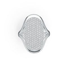 Sterling Silver Semi Mount Ring Setting Round RD 1.25mm DHJ