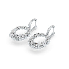 Sterling Silver Semi Mount Earrings Setting Round RD 5x5mm DHJ