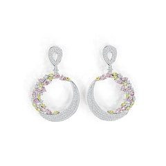 Sterling Silver Semi Mount Earrings Setting Pear PE 4X2mm DHJ