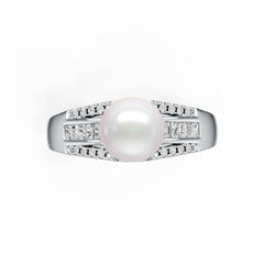 Sterling Silver Semi Mount Ring Setting Round RD 8x8mm DHJ