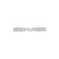 Sterling Silver Semi Mount Bracelet Setting PE 7X5mm PE 6X4mm RD 3.0mm DHJ