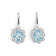 Sterling Silver Semi Mount Earrings Setting Oval OV 10X8mm DHJ