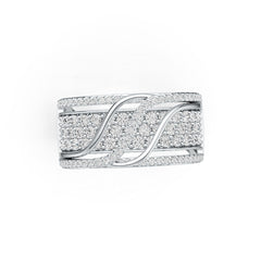 Sterling Silver Semi Mount Ring Setting Round RD 2x2mm DHJ
