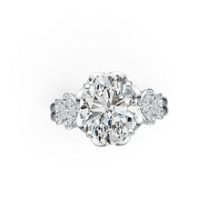 Sterling Silver Semi Mount Ring Setting Oval OV 12X10mm - Syzjewelry