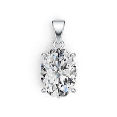 Sterling Silver Semi Mount Pendant Setting Oval OV 14X10mm DHJ