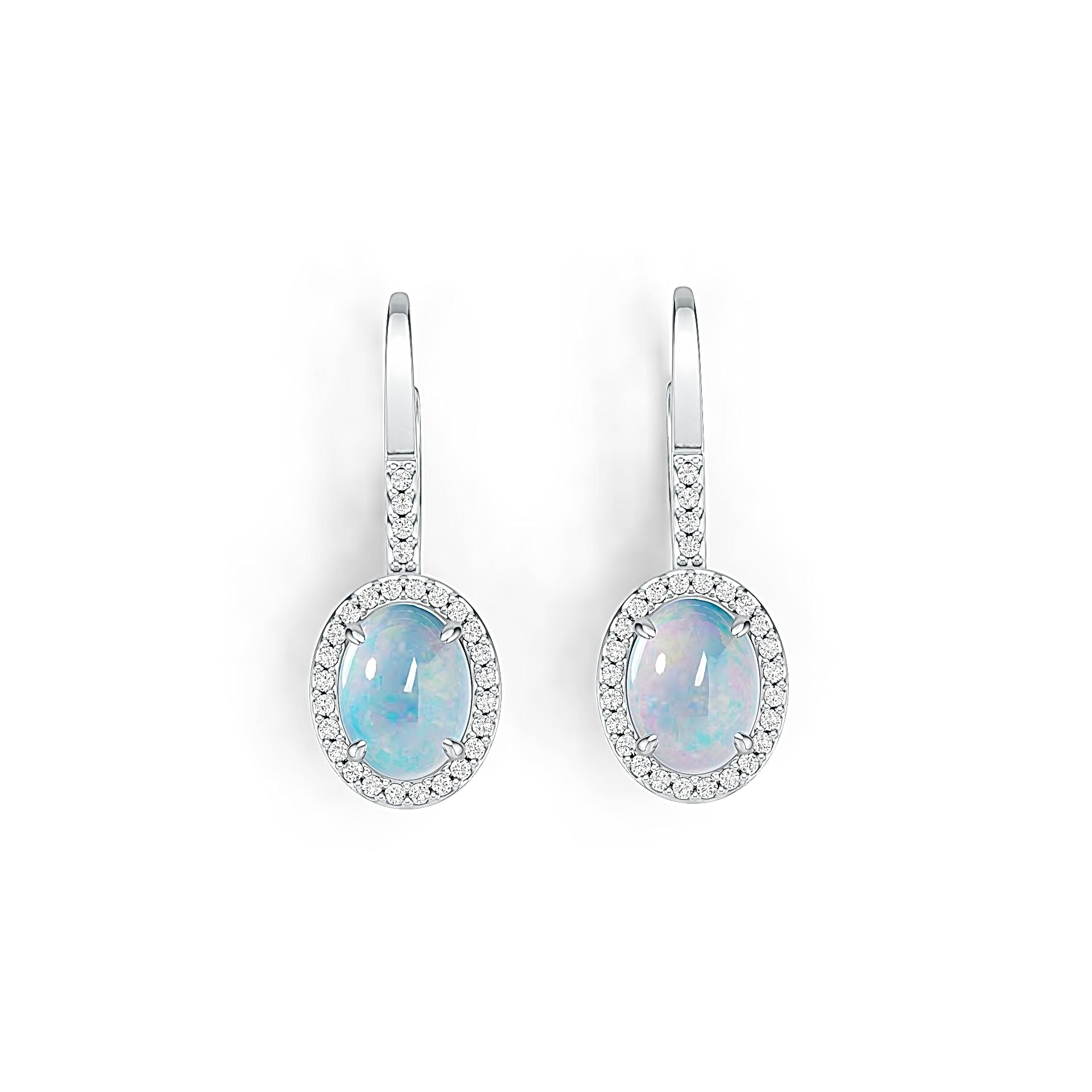 Sterling Silver Semi Mount Earrings Setting Oval OV 8X6mm DHJ