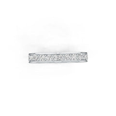 Sterling Silver Ring Heart Theme with White Topaz or Moissanite - Syzjewelry
