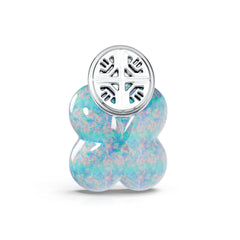 Sterling Silver Opal Pendant 16x14mm