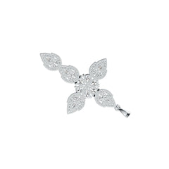 Sterling Silver Semi Mount Pendant Setting Pear PE 5X4mm PE 5X3mm MQ 4X2mm - Syzjewelry