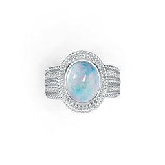 Sterling Silver Semi Mount Ring Setting Oval OV 10X8mm Cabochon - Syzjewelry