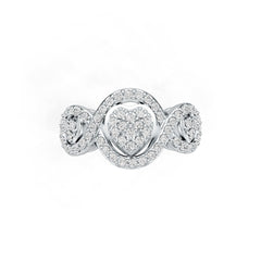 Sterling Silver Semi Mount Ring Setting Round RD 1.25mm DHJ