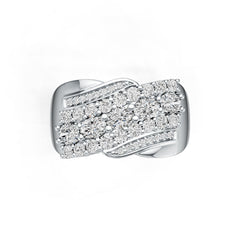 Sterling Silver Semi Mount Ring Setting Oval OV 4X3mm with White Topaz DHJ