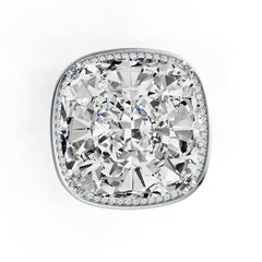 Sterling Silver Semi Mount Ring Setting Cushion CU 18X18mm DHJ