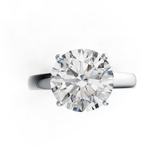 Sterling Silver Semi Mount Ring Setting Round RD 12x12mm DHJ