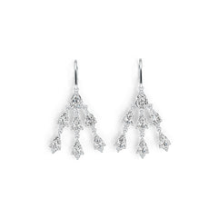 Sterling Silver Semi Mount Earrings Setting Pear PE 8X6mm PE 7X5mm - Syzjewelry