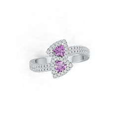 Sterling Silver Semi Mount Ring Setting Trillion TL 4X4mm DHJ