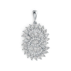 Sterling Silver Semi Mount Pendant Setting Marquise MQ 5X2.5mm MQ 4X2mm DHJ