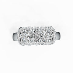 Sterling Silver Semi Mount Ring Setting Oval OV 5X3mm with White Topaz Syzjewelry